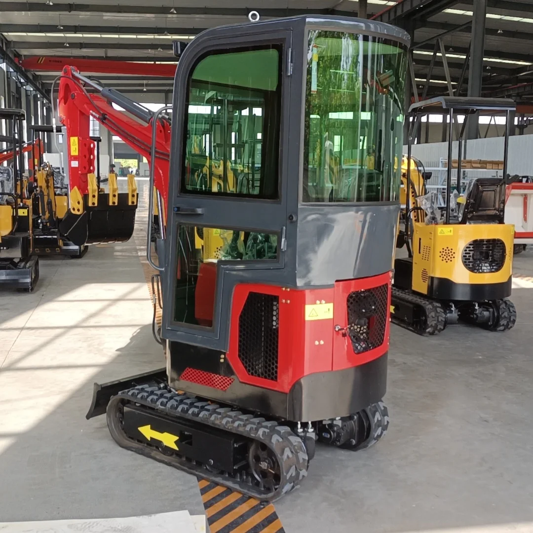 Mini Crawler Digger Price Orchard Digging Trenches Construction 1ton Agricultural Small Excavators