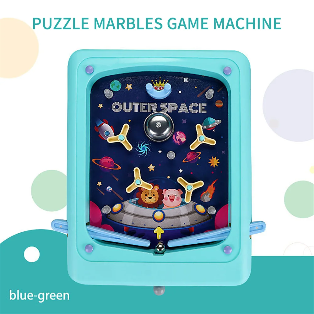 Creative Intelligence Pinball Board Game, Kid Fun Pinball Machine Educational Toys//