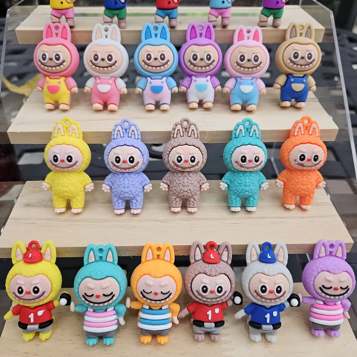 Cartoon Labubu Keychain Pendant Cute Sheep Doll Blind Box Toy Pendant Keychain