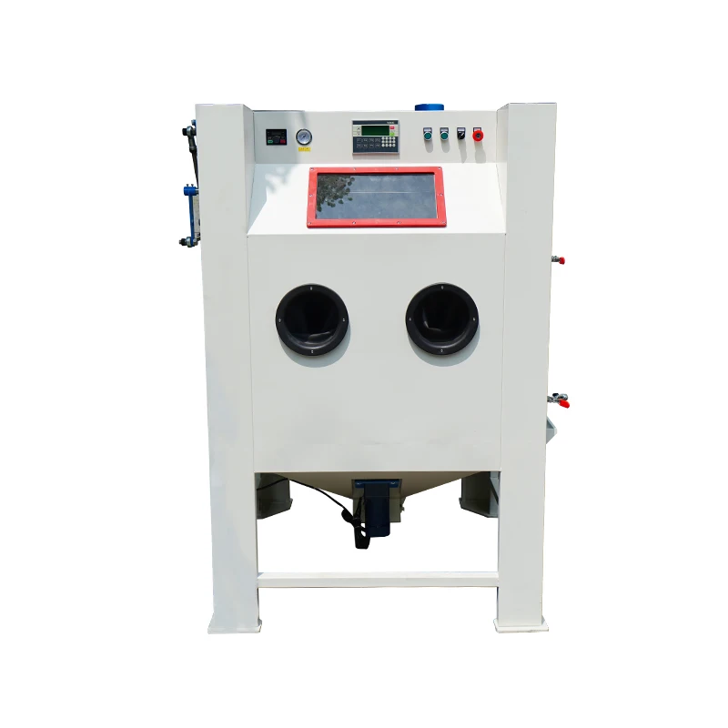 Sandblaster Automatic rotary table sand blasting machine for wheel rim