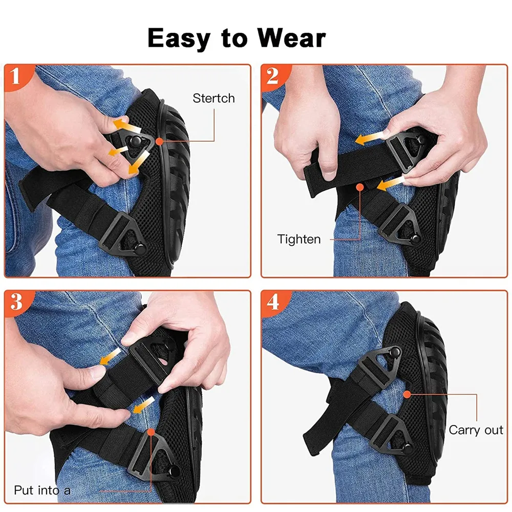 Professional Heavy Duty Knee Pads Professional Protection Protect Knee,protection for Construction Work Hard Shell Holyfire