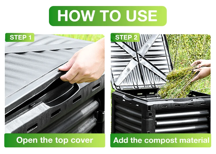 High Quality Compost Bin Easy To Use Garden Waste Bin Hot Selling Kitchen Garbage Can