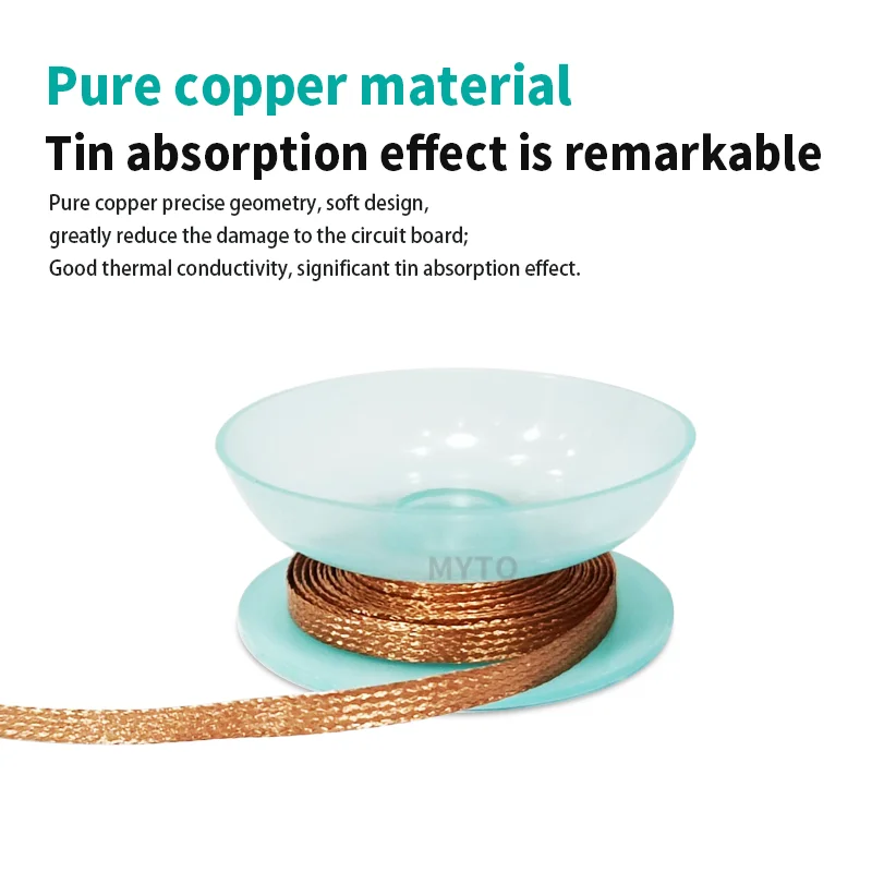 Myto GOOT Desoldering Wick with Braided Copper Wire 10 rolls CP-3015 for PCB Repair