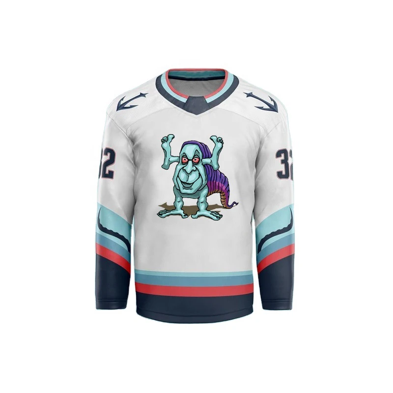 Custom oem stitched vintage twill embroidered youth double sided mens team inline reversible custom sublimated ice hockey jersey