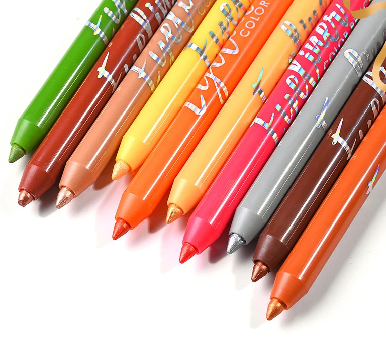 
10 Color Eyeliner Pencil Private Label Cosmetics Long Lasting Waterproof Colorful Matte Eyeliner 