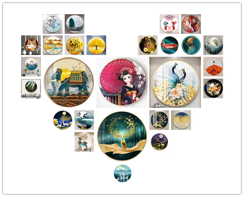 New Design Pop Diamond Painting Kit Art Home Decoration Peacock Full Round Drills Diamond Painting