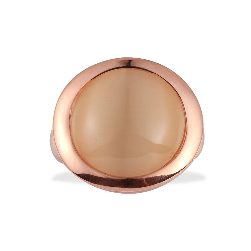 High quality handmade pure sterling silver oxidized style big cat eye stone men women ring