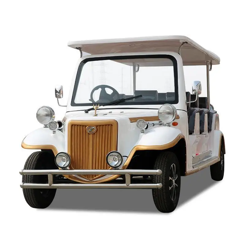 Electric Tourist Sightseeing Vehicle/ Electric vintage car with 12 seats.