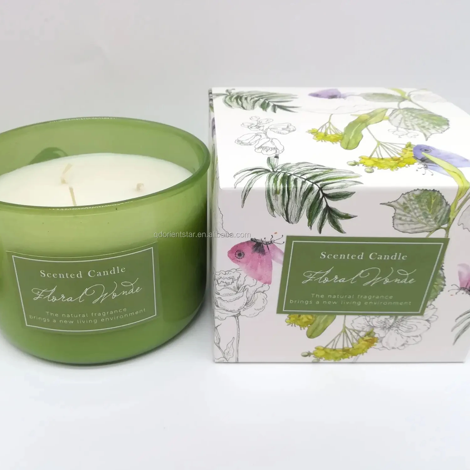 Customized Candles In Glass Jar Wholesale Natural Soy Wax 3 Wick Scented Jar Candles