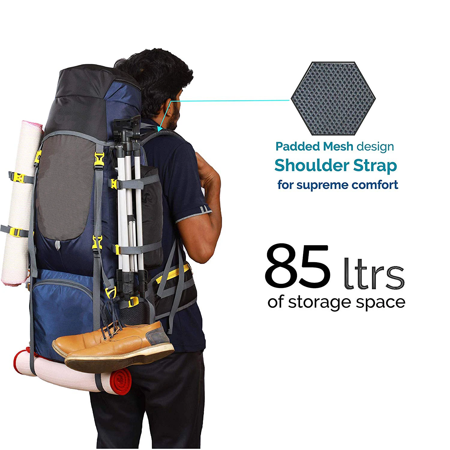 Factory Directly Supply Professional Travel Backpack for Outdoor Sport Camp Hiking bag Outdoor Sport RPET Bag