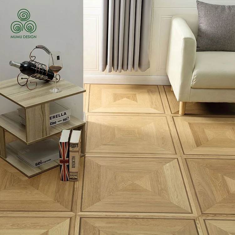 MUMU European Decoration Deck Design Fishbone Acacia Walnut German Wood Parquet Floor Board