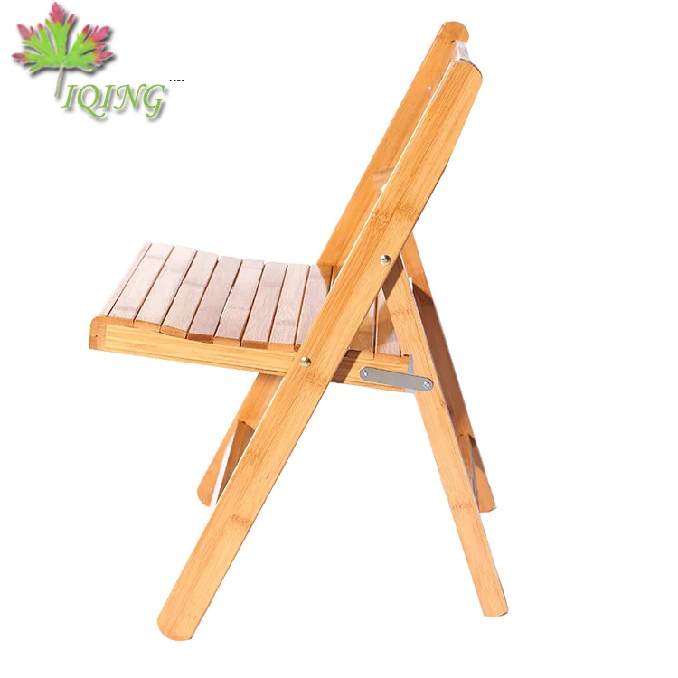 Wholesale cheap natural bamboo wood outdoor camping portable folding chair