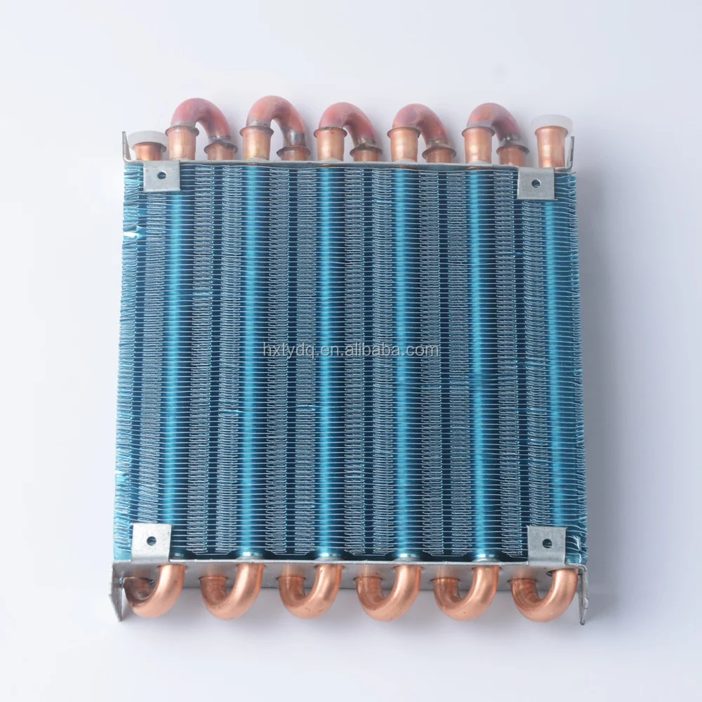 Finned copper tube refrigerator freezer condenser