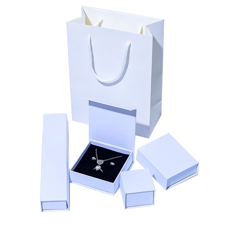 Xinxing custom jewelry packaging flip ring earring necklace box Tote bag Wholesale boite a bijoux jewelry packaging