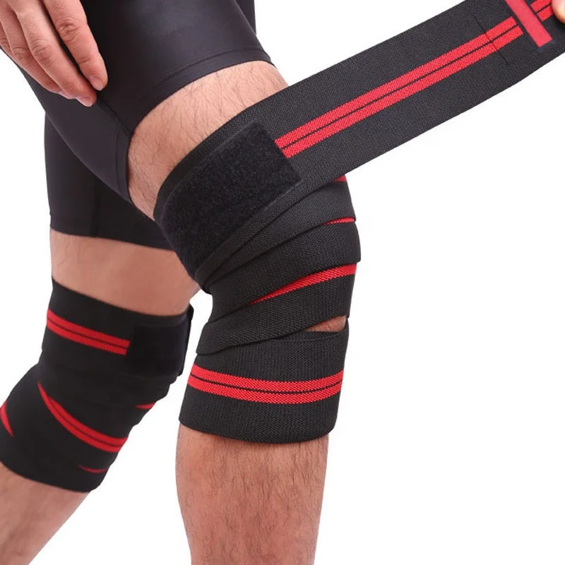 Wholesale Weightlifting Knee Wraps Sports Fitness Knee Strap
