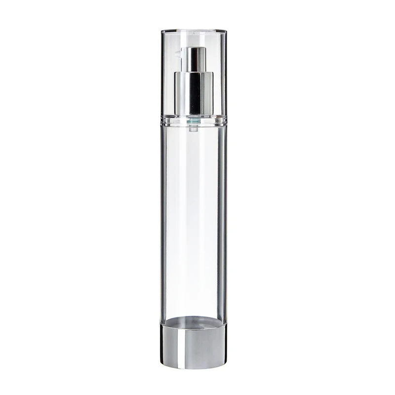 30ml 50ml 60ml 100ml AS aluminum plastic twist up airless foaming bottle pump