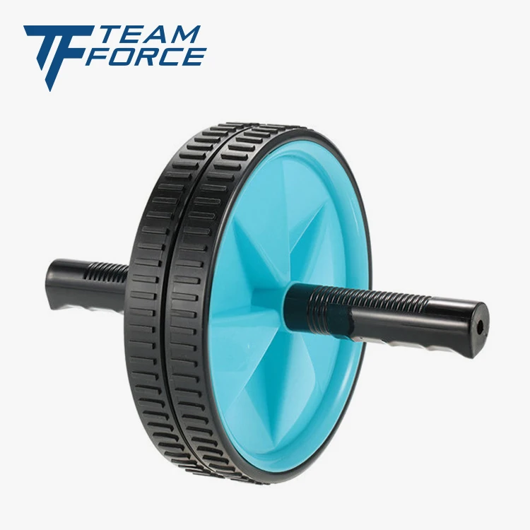 Abdominal Workout Exercise Strength Core Fitness Dual Ab Wheel Roller With Knee Mat