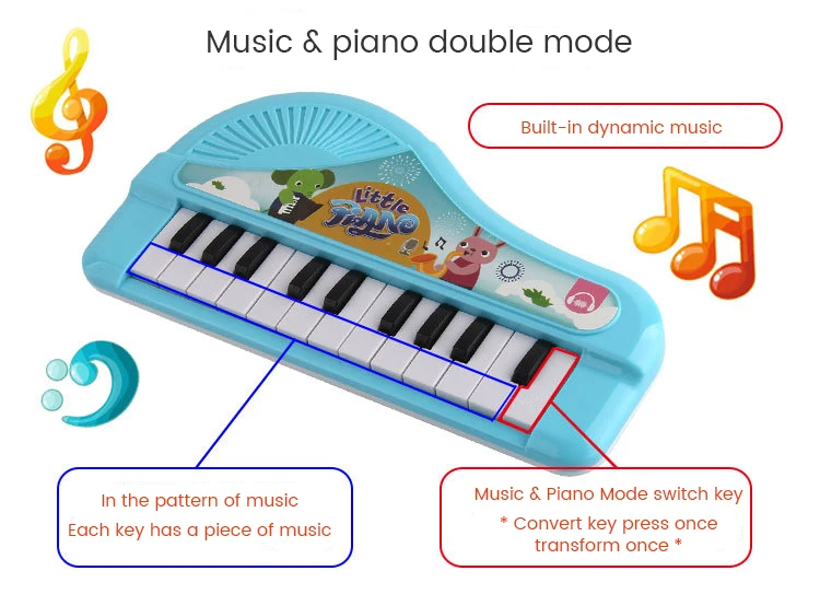 children education cartoon keyboard sounds electronic organ piano music with melody musical instrument toys for kids