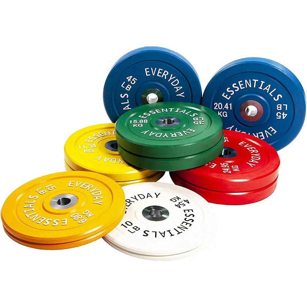 Dumbbell weights Bumper Plate Weight Plate with Steel Hub, Pairs or Sets