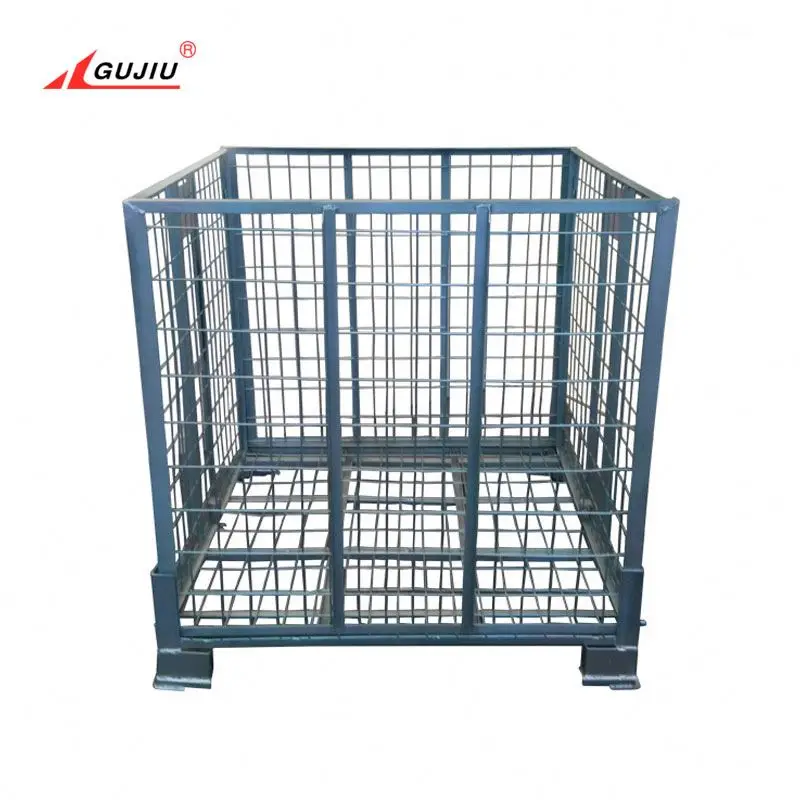 Customized welded industrial laundry China steel wire mesh warehouse transportation PET preforms wire lowes wire roll cage