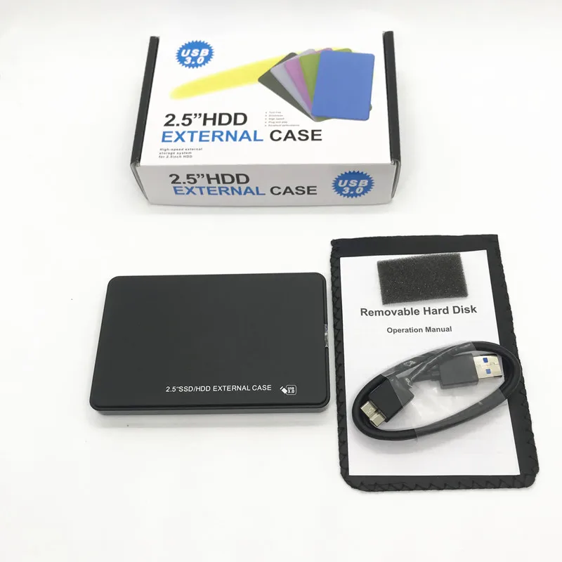  Рекламная акция Западный пластиковый внешний корпус для жесткого диска usb 3 0 2 5