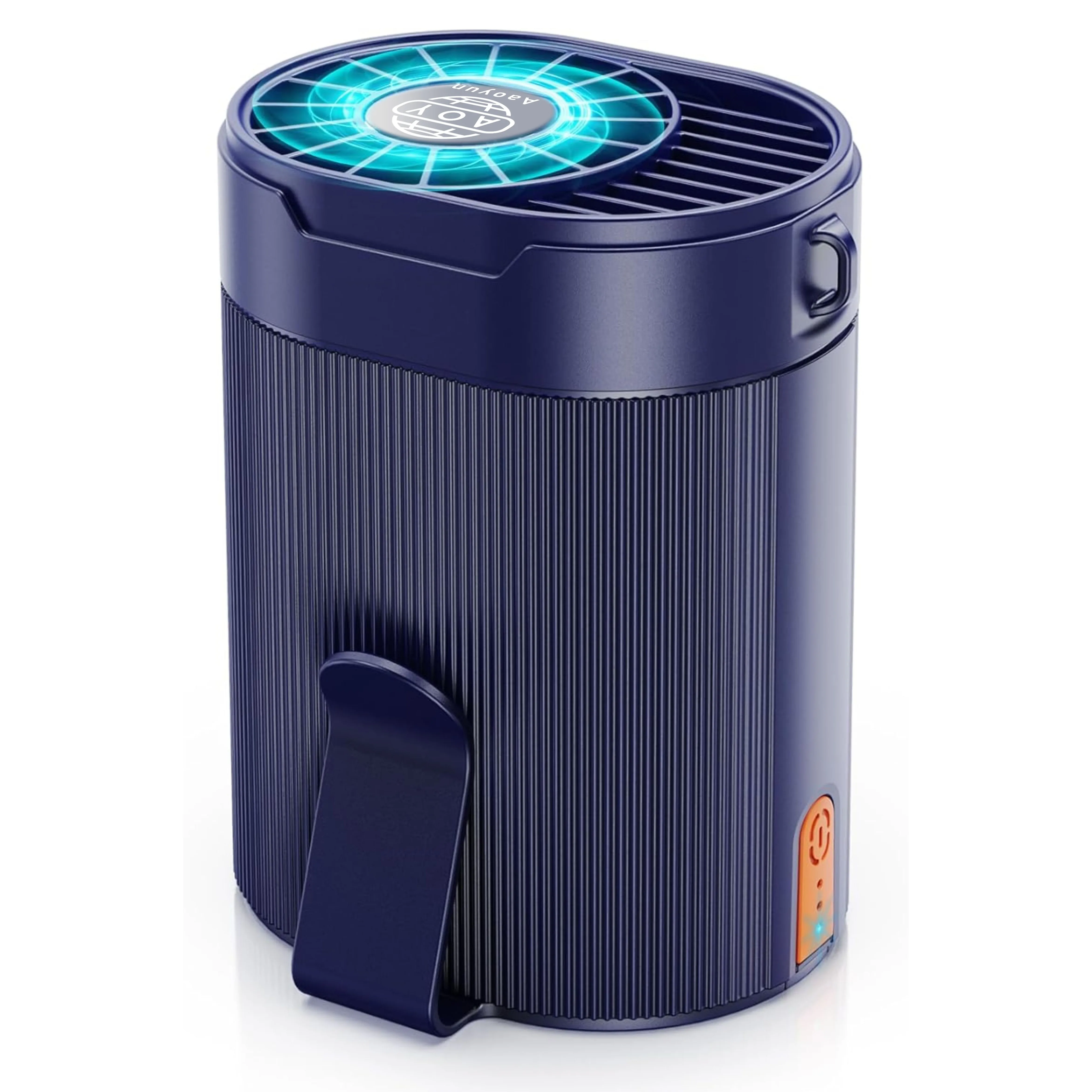 Aaoyun Newest Handheld Mini Fan Usb Rechargeable Hang Waist Clip On Convenient Fan Air Conditioning Fan Outdoor Travel Cooler