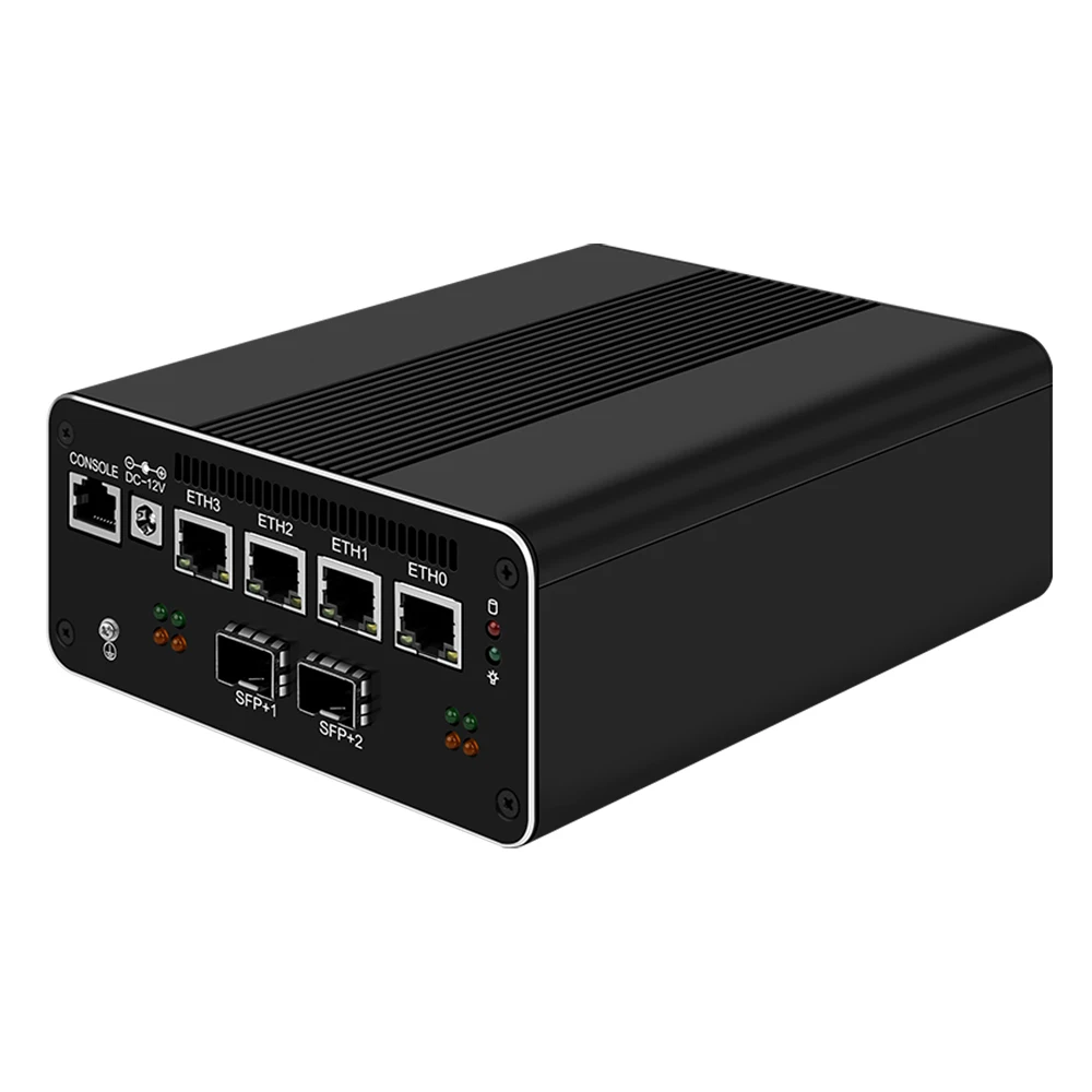 Мягкий маршрутизатор InteI U300E i5 1240P 13-го поколения 2*10 г SFP 4x InteI i226-V 8x2,5G LAN 2 * SATA устройство брандмауэра мини-ПК Proxmox Host