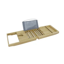 Wholesale Luxury 1 or 2 Person Bath and Bed Tray Bathtub Caddy Tray with Extending Sides