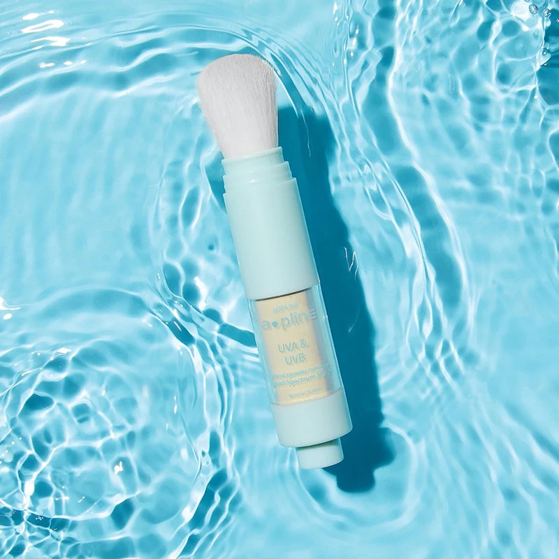 Makeup setting facial sunscreen spf 50 loose mineral brush translucent powder private label