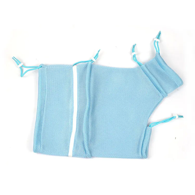 
Custom pet nail trimming bags cat washing shower mesh bag 