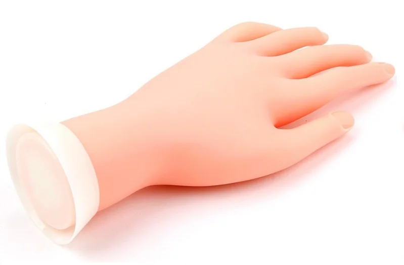 Practice Hand For Acrylic Nails Flexible Movable Hand Manicure Practice Tool Training Nail Hand Practice