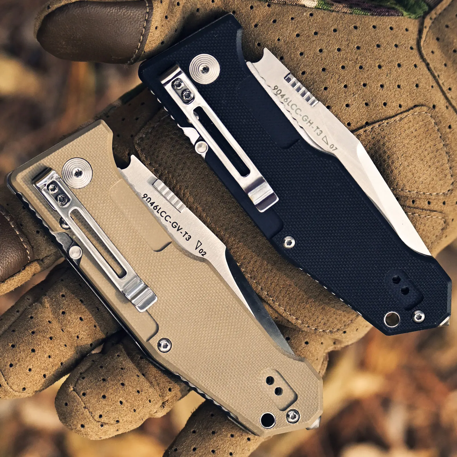 LAND 9046 12cr27mov Stainless Steel Folding Multi-Functional Knife Survival Rescue Camping Outdoor Hunting EDC Saw Tool Knives