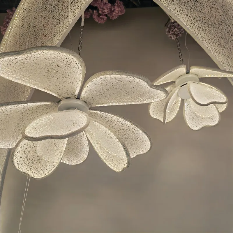 Key Gua Lar Hanging Flower Lamp TOP Led Party Light for Wedding Sta Decoration Metal Decor with AC Power Supply