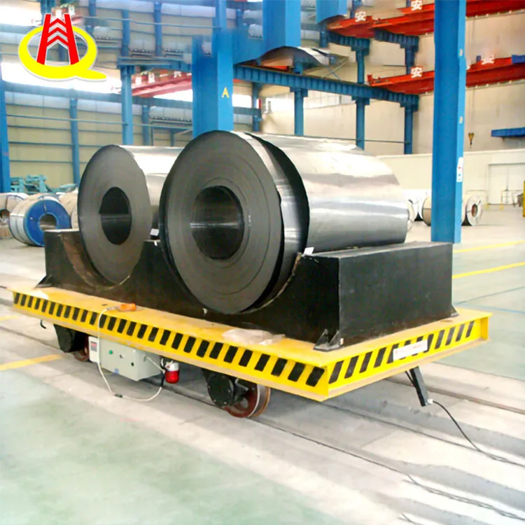 Twin/Transition Track Hongqi Workshop Rail Type Flat Cart