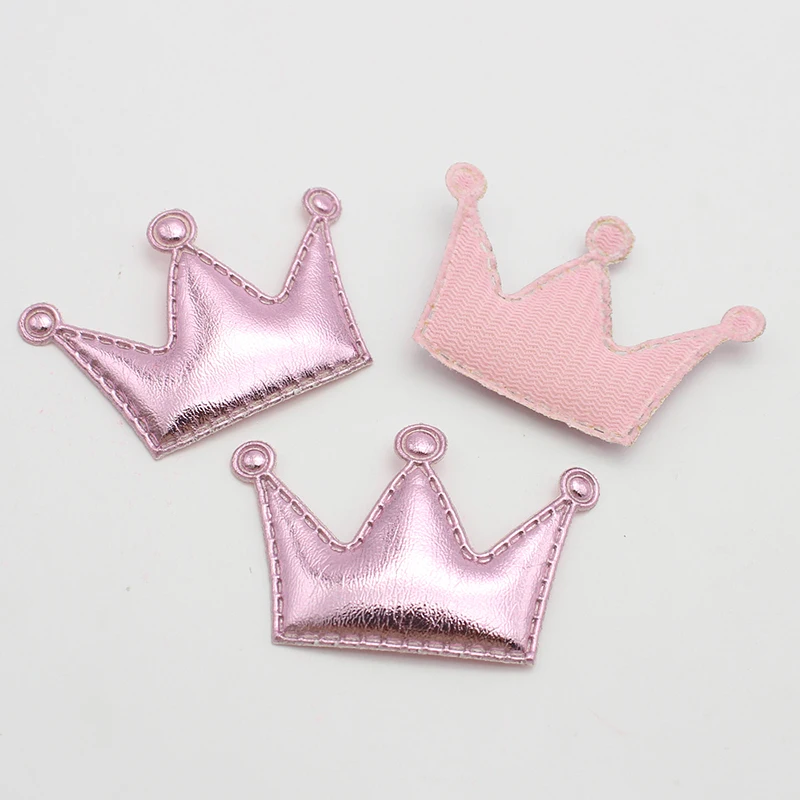 7 шт./10 шт. 45x30 мм материалы ручной работы Корона из искусственной кожи аксессуары для волос головной убор аксессуары L0602