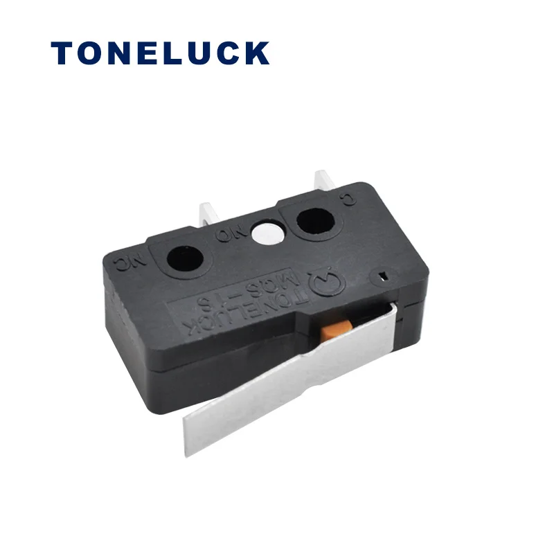 TONELUCK Orange Press Micro Switch Short Handle 2 Pin Battery Automation Equipment Micro Switch