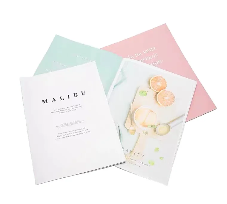 Cheap Quality Wholesale Color Design Offset Saddle Stitch Bind Booklet Book Brochure Custom Catalogue Catalog Print Service
