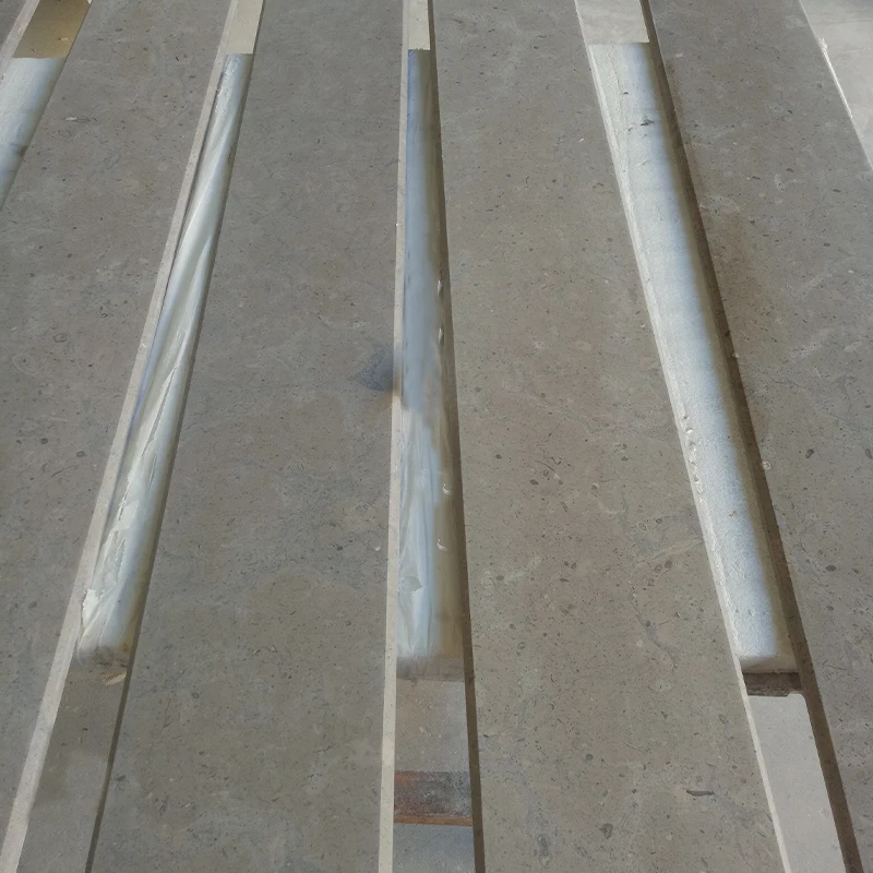 TMZ камень ODM OEM Лагос Азул известняк мрамор Черные вены полированный серый настенная доска