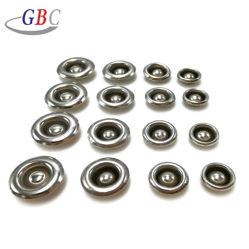 Factory hot sale supply  High quality popular Reverse Stainless steel rivet for Leather Clothes Bags Shoes Garment Accessories