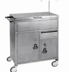 Mobile Furniture Stainless Steel Patient Transport Emergency Resuscitation Hospital Trolley