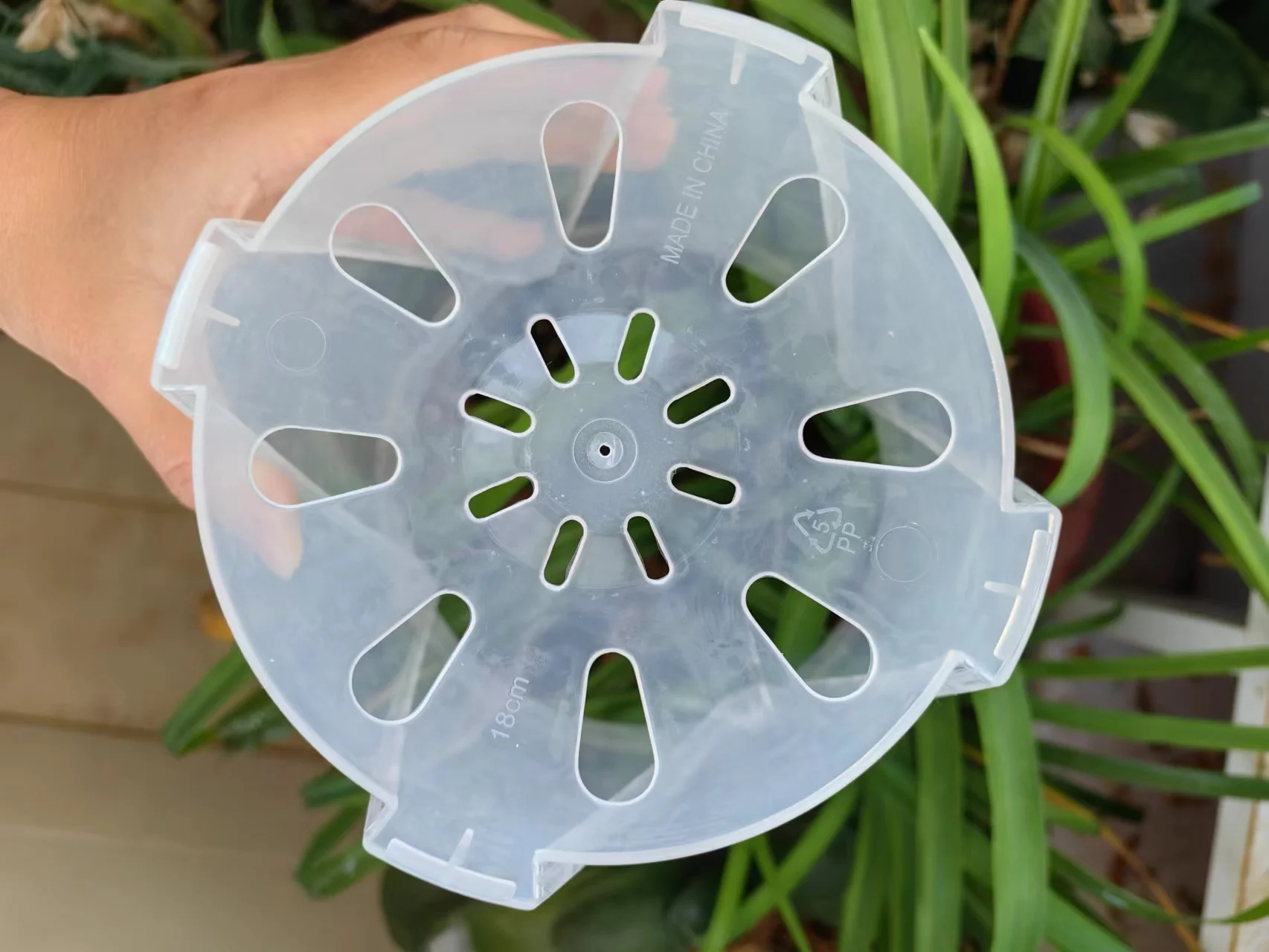 garden supplies wholesale price cheap pp transparent orchid planter clear plastic pots for plants