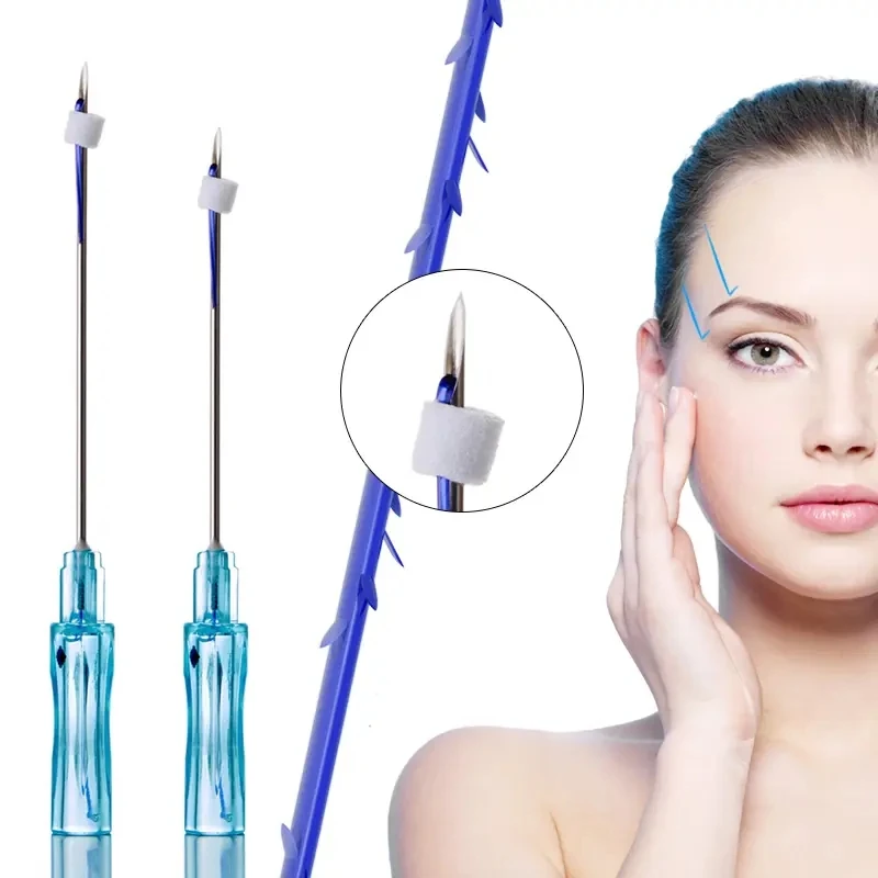 Beauty ce absorbable fox eye brow barbed 4d cog 23g hilos tensores pdo threads lift korea