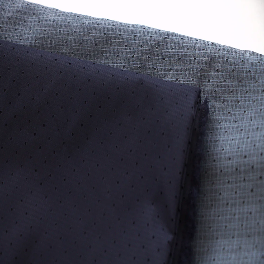 custom polyester flowered holes punched material water resistant moisture wickin mould Laser punching fabric