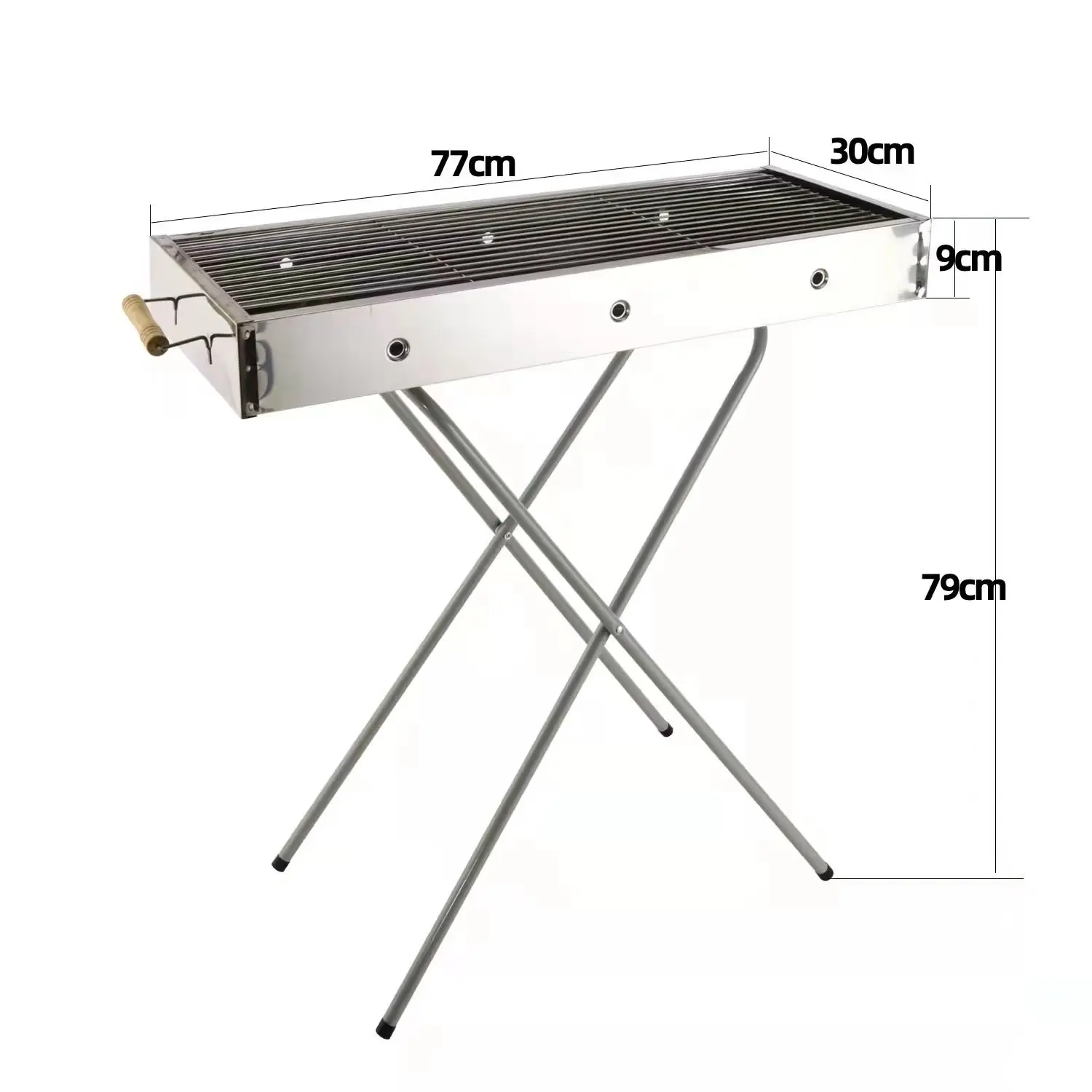 Best selling folding outdoor beefmaster barbecue grill camping portable charcoal bbqs grill for skewers