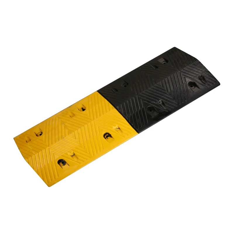 Portable Driveway Rubber Speed Bump Ramp For Traffic Safety