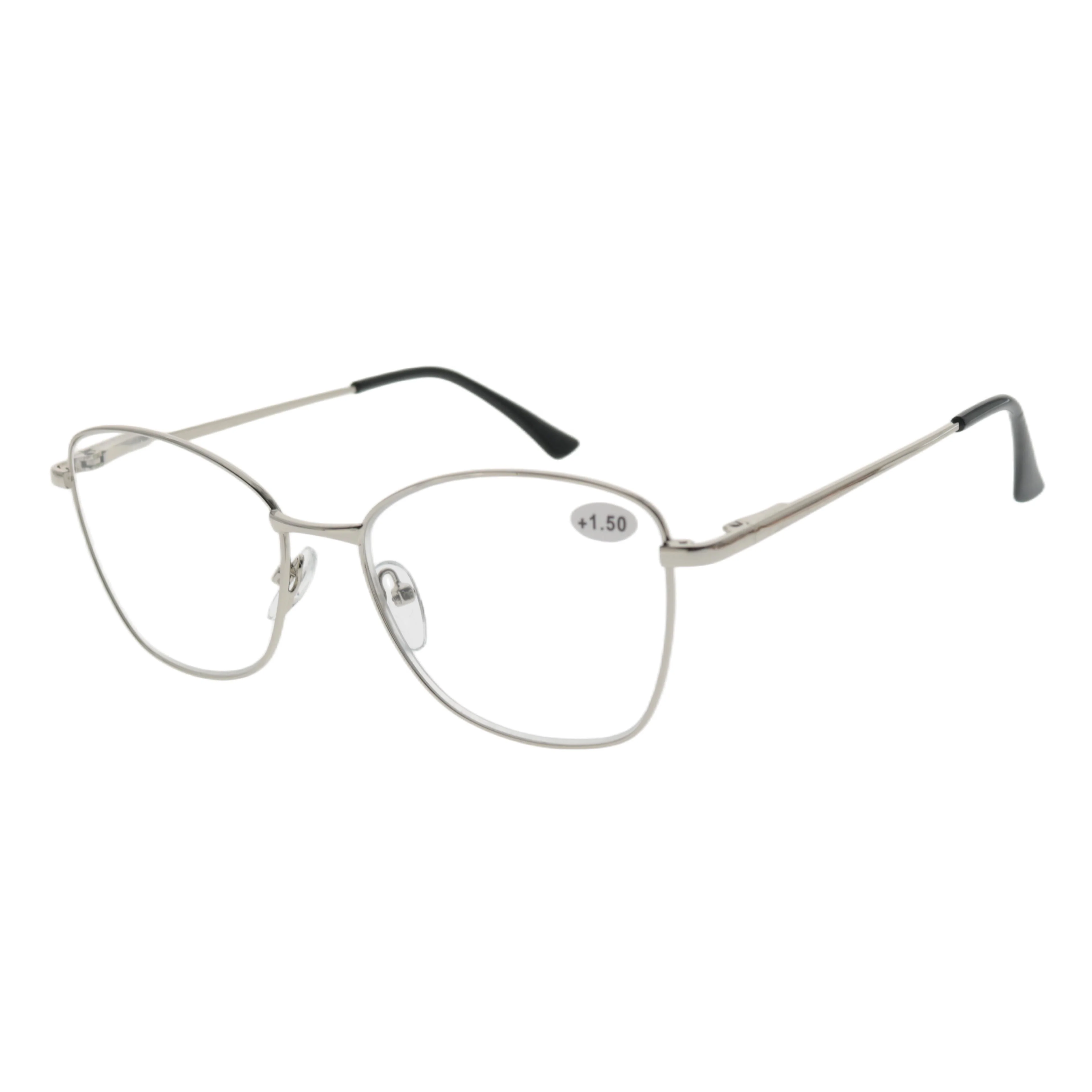 Sunbest 2567 Read Eye Glasses Manufacturer OEM Customized Presbyopic Glasses Metal Square Spring Hinge Reading Glasses