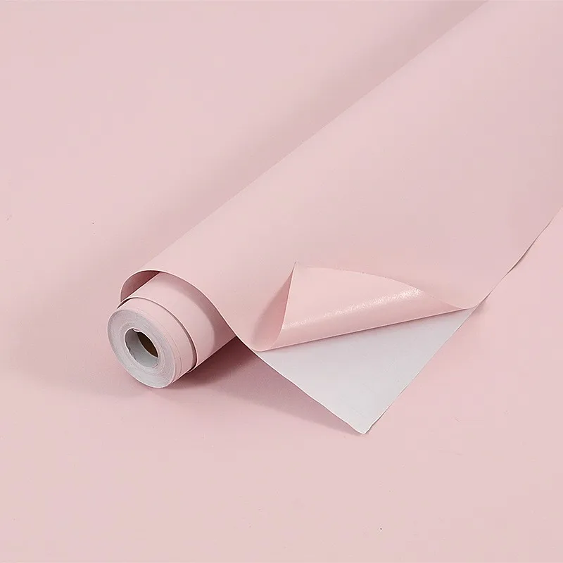 simple solid color peel and stick wallpaper for home hotel desk decor waterproof adhesive sticker wall decor
