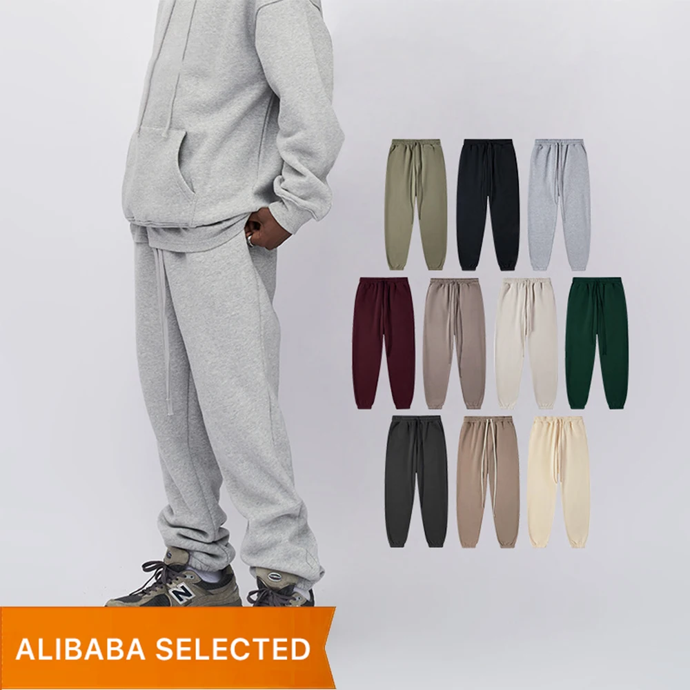 MTR3401 Sweatpants Manufacturer Custom Solid Color Fleece Lined Sweatpants Jogger For Women For Men