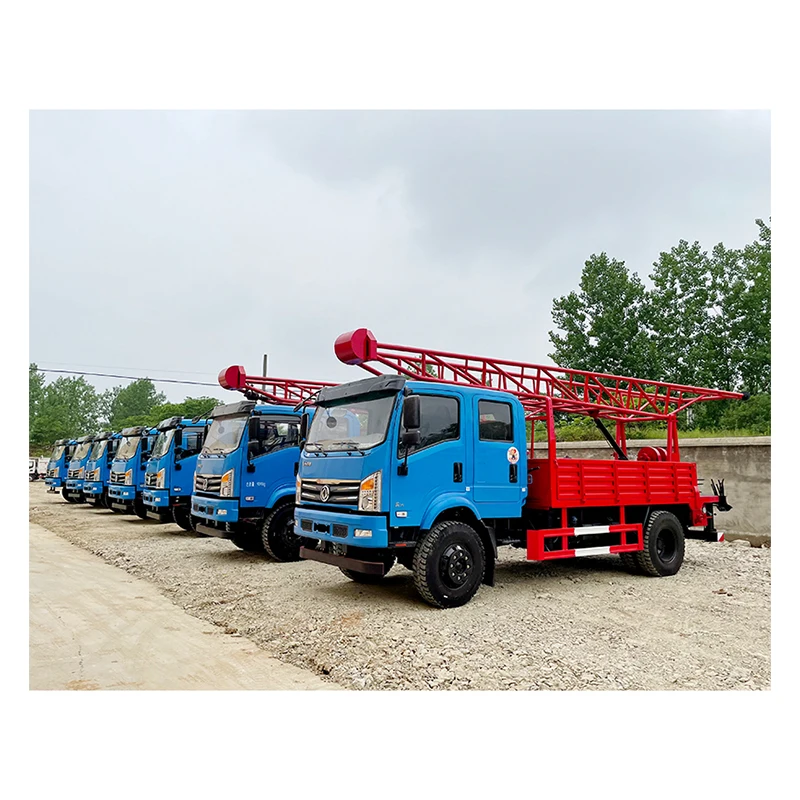 80 м глубокая Портативная установка для бурения скважин на водных скважинах небольших грузовиков сверлильные установки Швеция