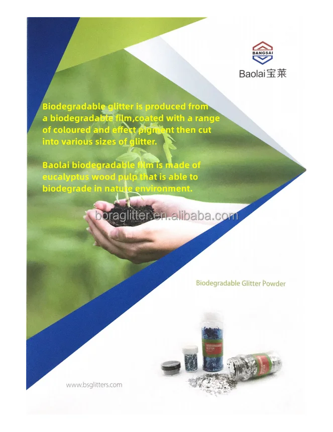 Free wholesale bulk samples of colorful biodegradable holographic glitter powder nail art for Christmas Halloween decorations